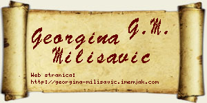 Georgina Milisavić vizit kartica